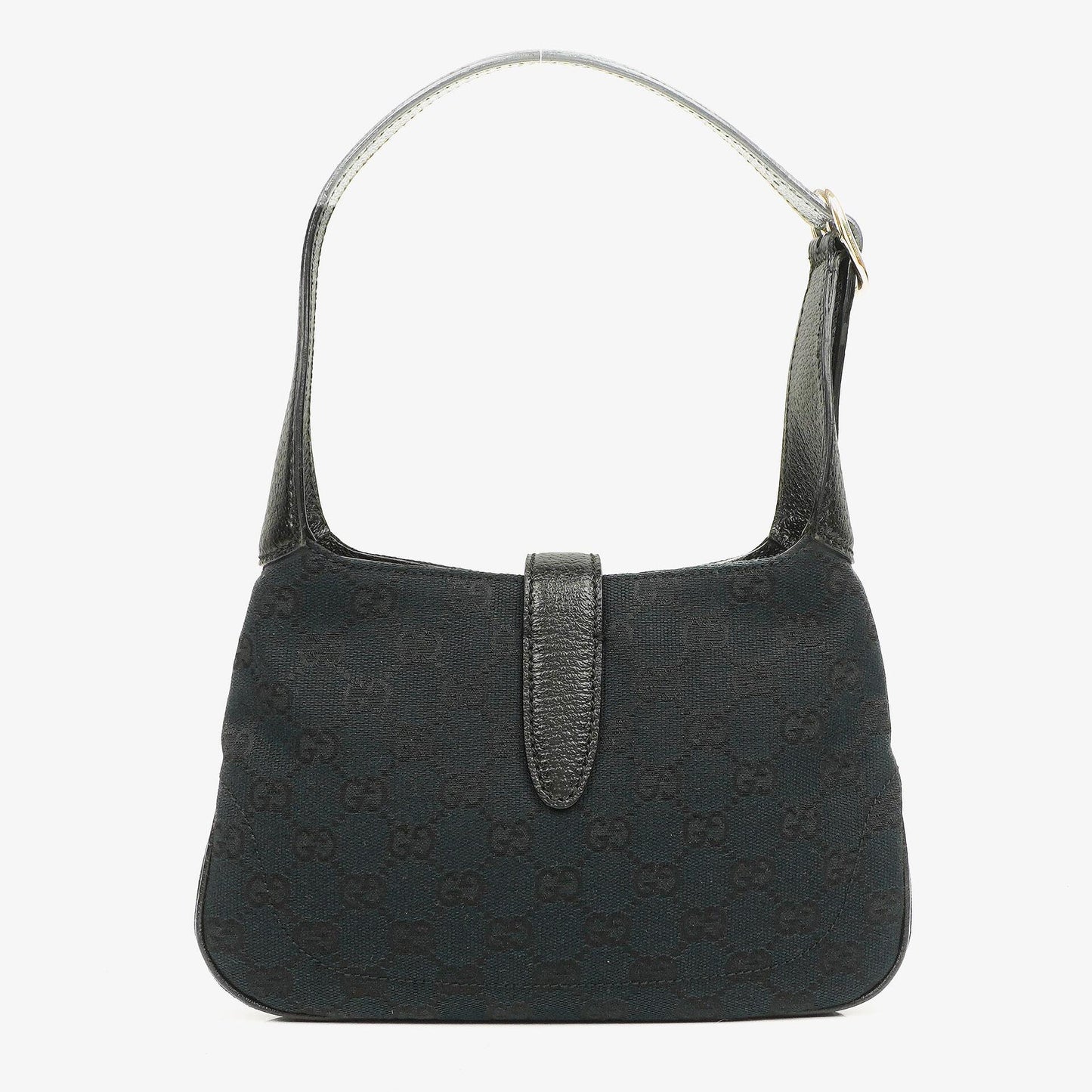 Gucci Schwarzes Canvas und Leder Mini Jackie Vintage Schultertasche
