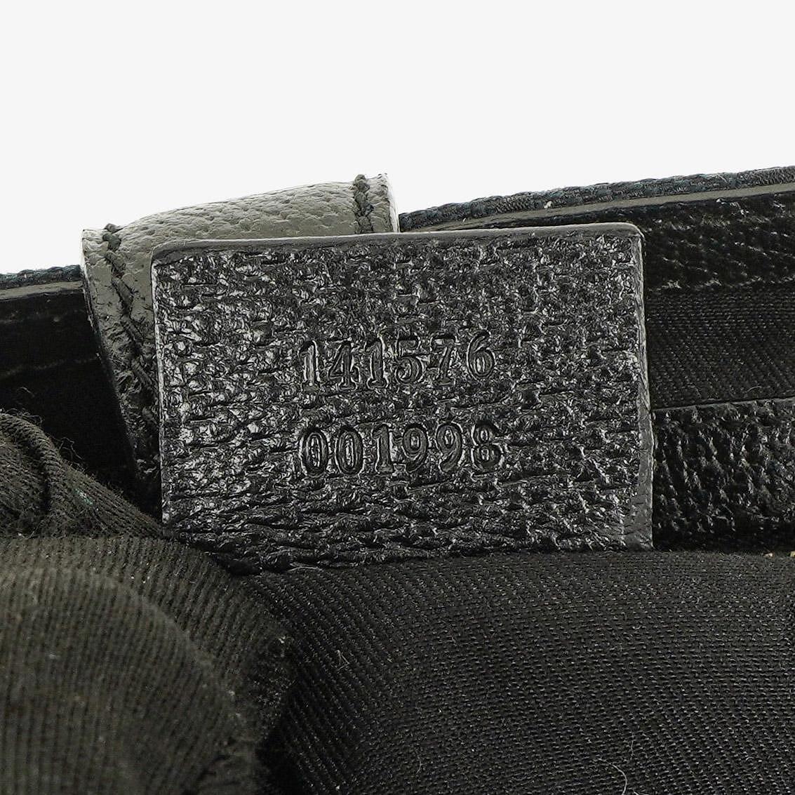 Gucci Schwarzes Canvas und Leder Mini Jackie Vintage Schultertasche