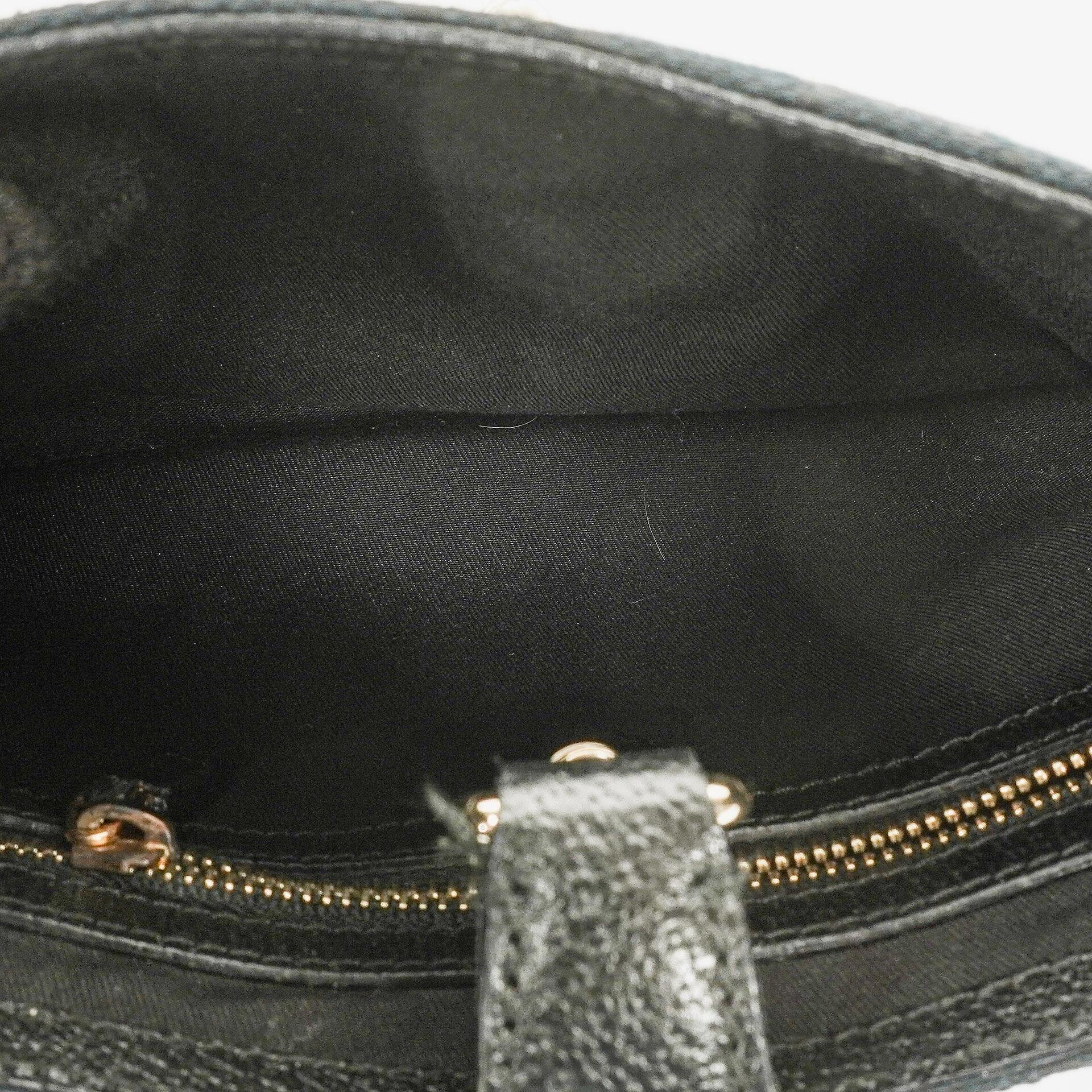 Gucci Schwarzes Canvas und Leder Mini Jackie Vintage Schultertasche
