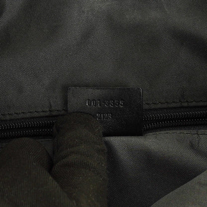 Gucci Jackie GG quadratische Tasche aus schwarzem Wildleder