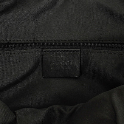 Gucci Jackie GG quadratische Tasche aus schwarzem Wildleder