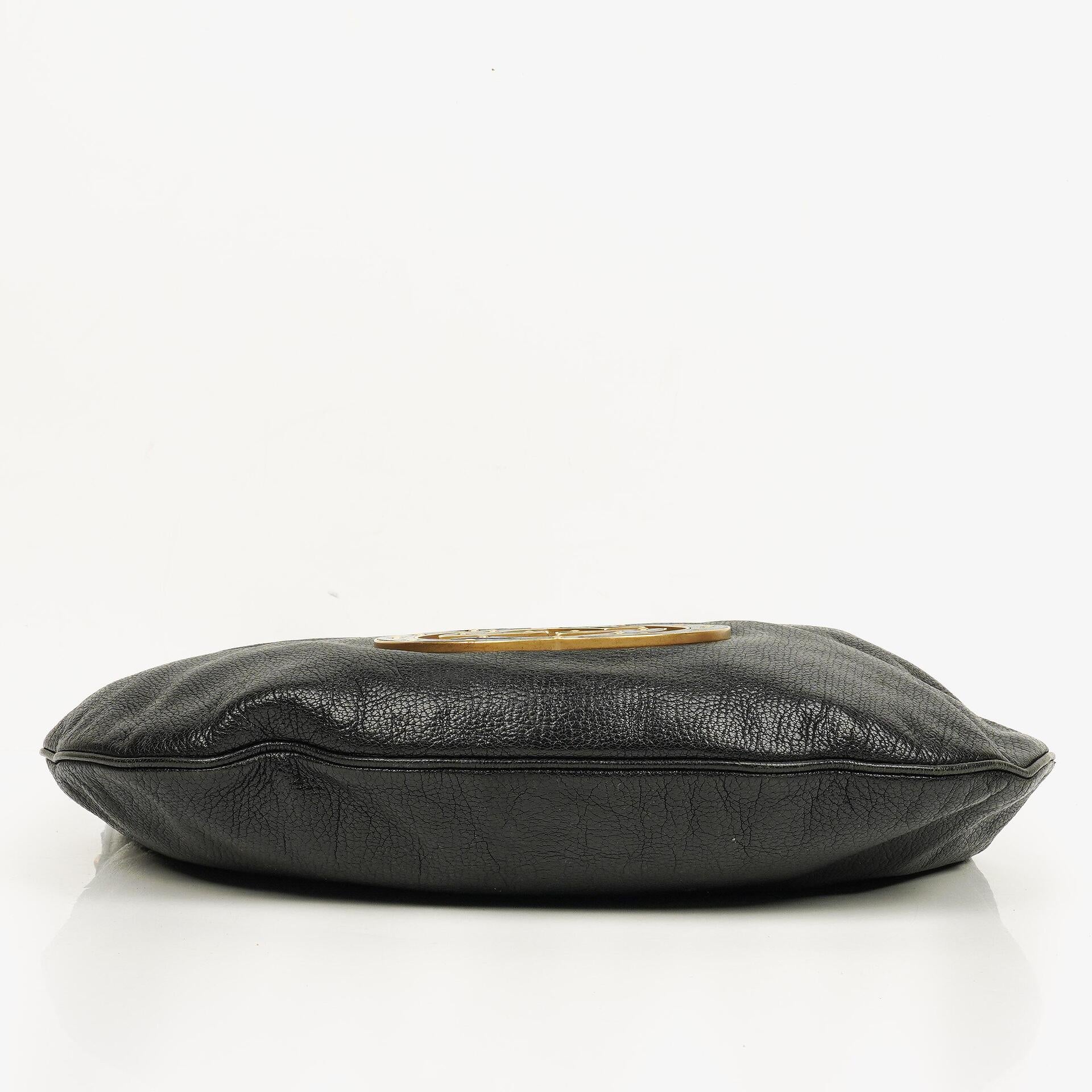 Gucci Blondie Schultertasche in Schwarz aus Leder mit GG Logo