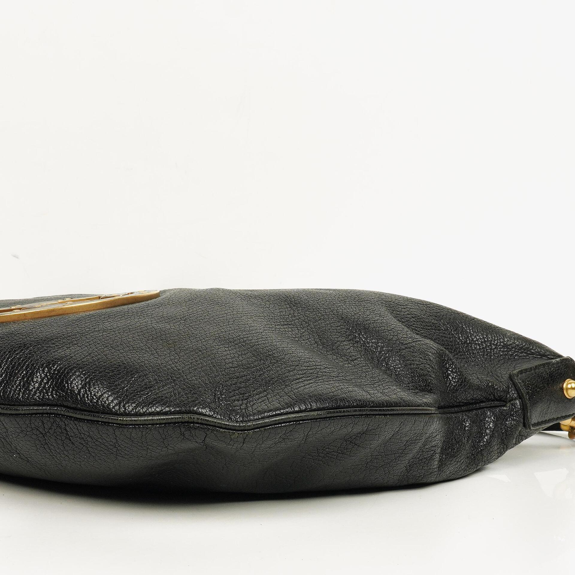 Gucci Blondie Schultertasche in Schwarz aus Leder mit GG Logo