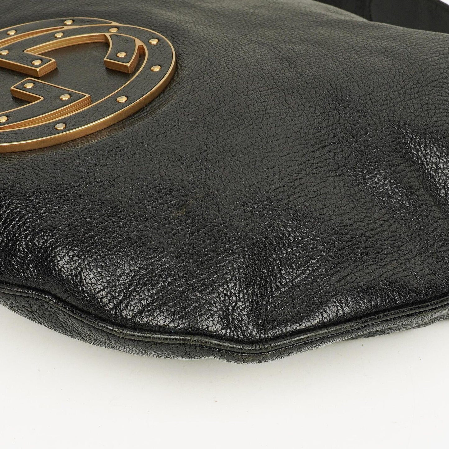 Gucci Blondie Schultertasche in Schwarz aus Leder mit GG Logo