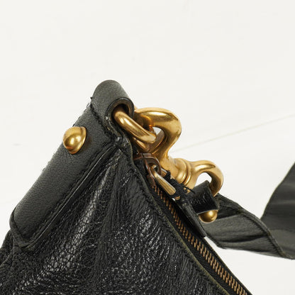 Gucci Blondie Schultertasche in Schwarz aus Leder mit GG Logo