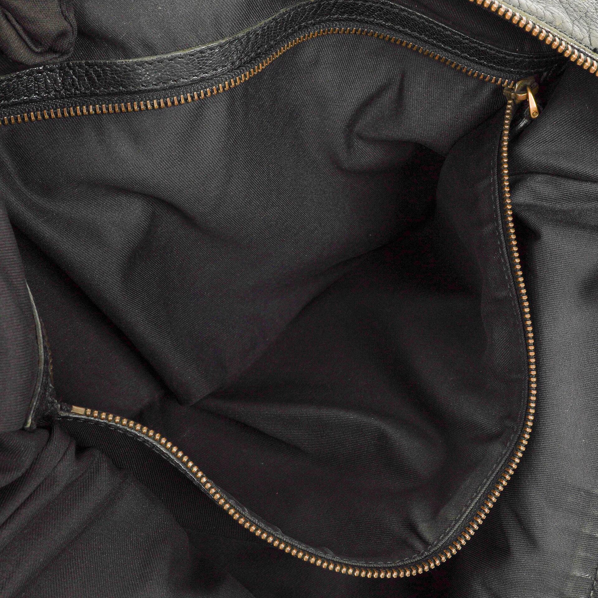 Gucci Blondie Schultertasche in Schwarz aus Leder mit GG Logo