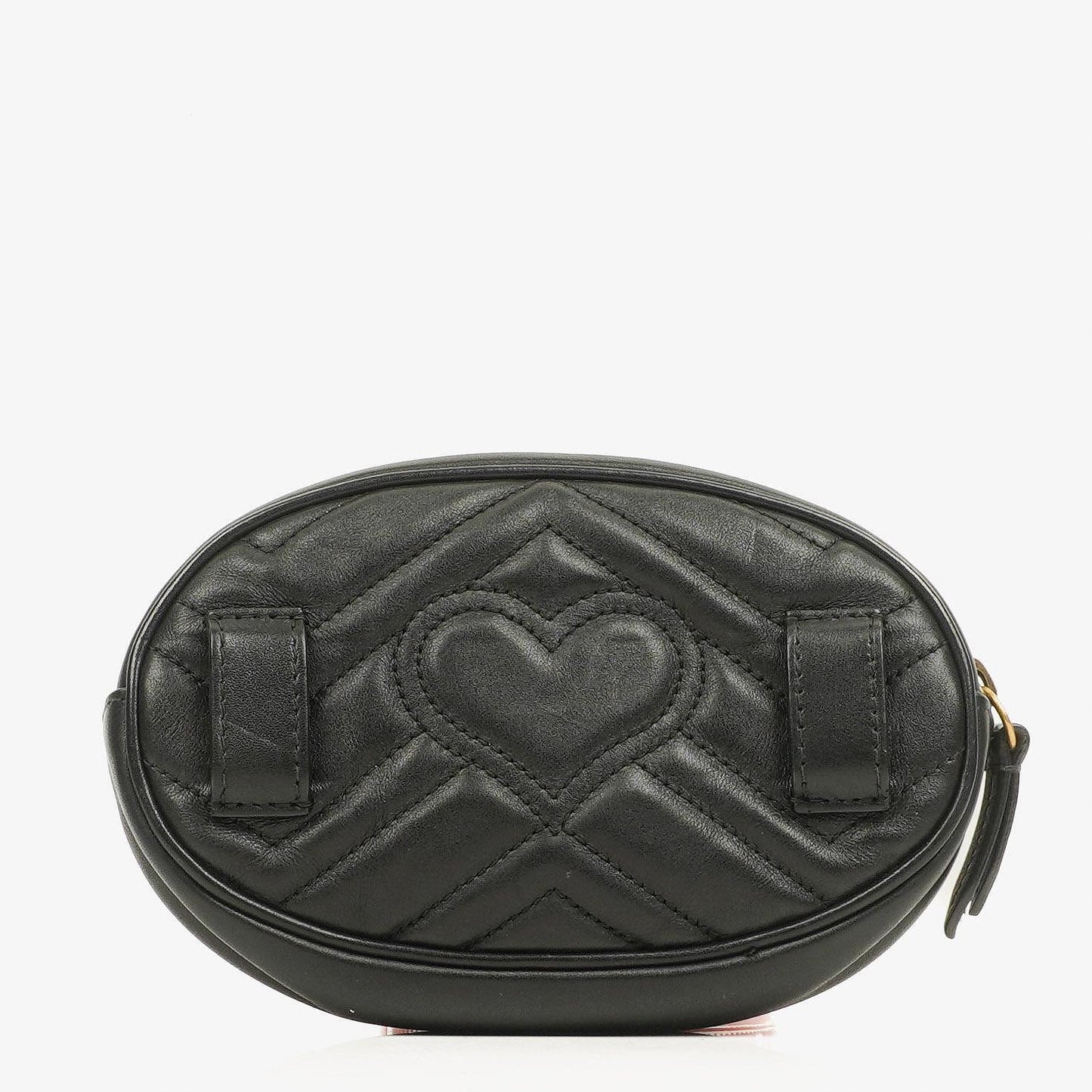 Gucci GG Marmont schwarze Bauchtasche aus Leder