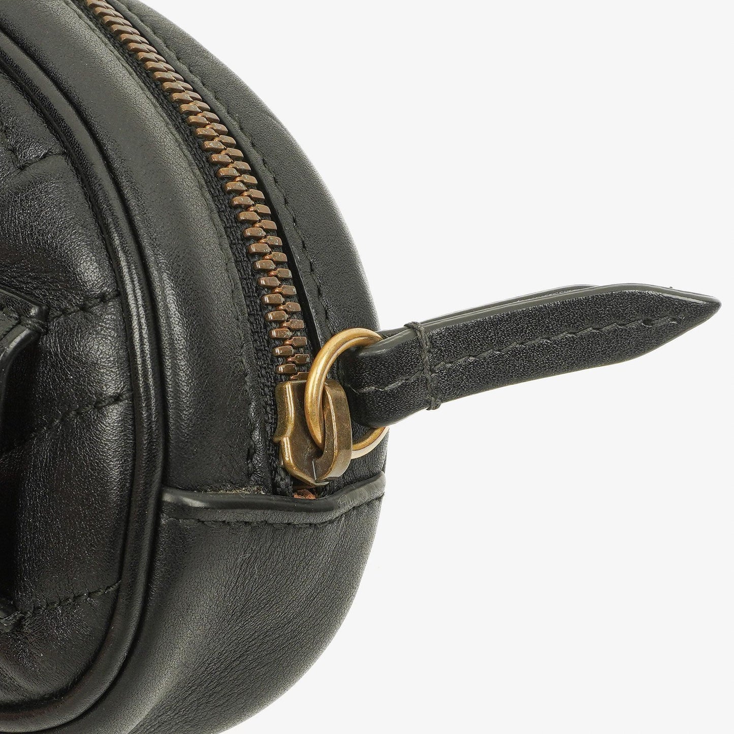 Gucci GG Marmont schwarze Bauchtasche aus Leder