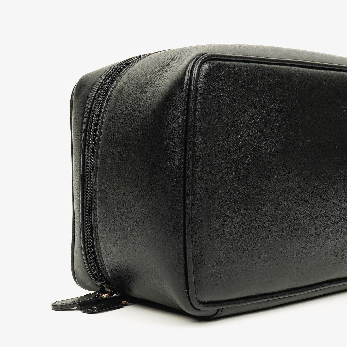 Gucci Horsebit Vanity Tasche aus schwarzem Leder
