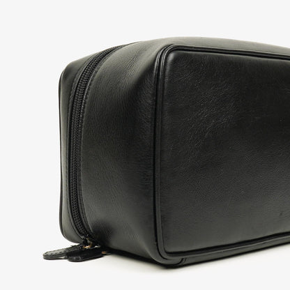 Gucci Horsebit Vanity Tasche aus schwarzem Leder