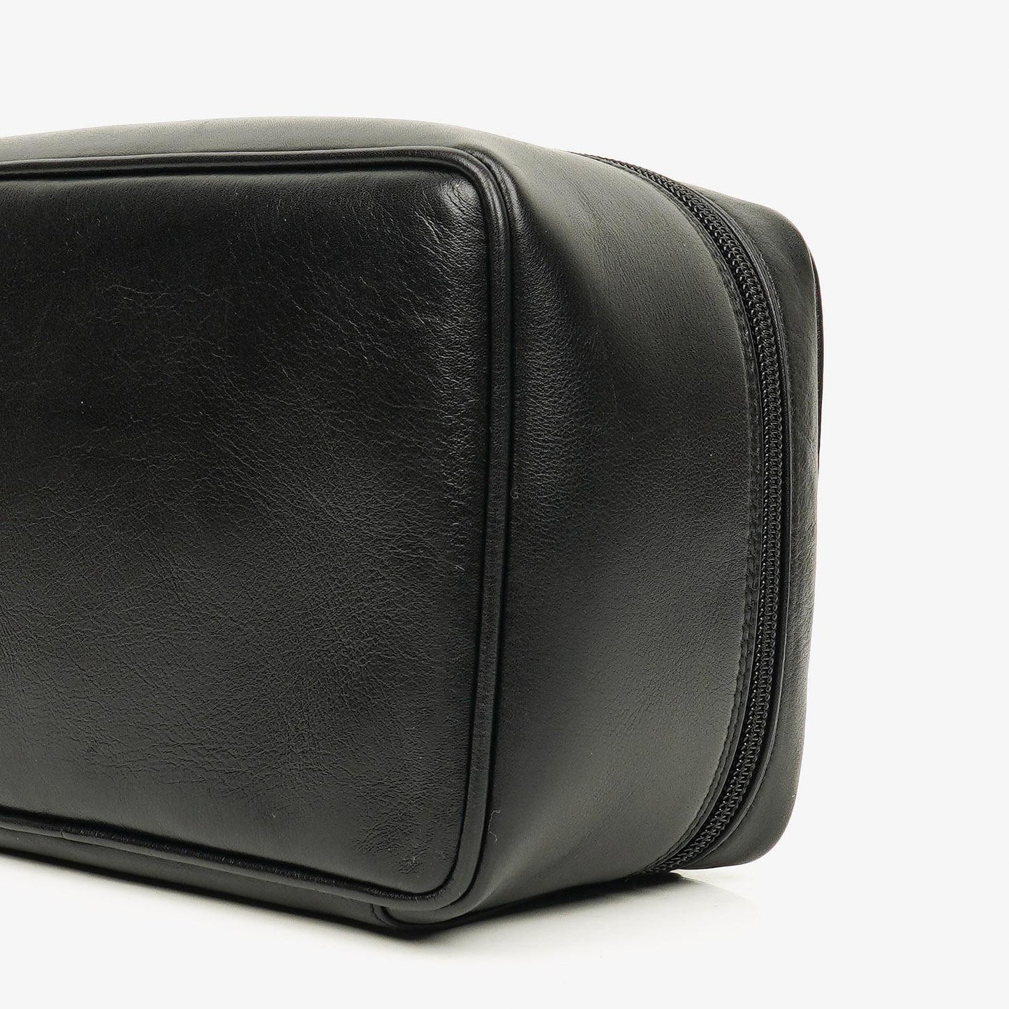 Gucci Horsebit Vanity Tasche aus schwarzem Leder