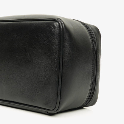 Gucci Horsebit Vanity Tasche aus schwarzem Leder