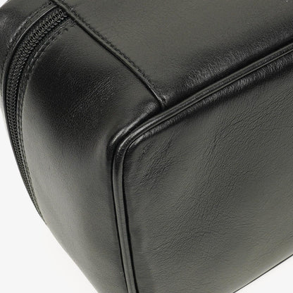 Gucci Horsebit Vanity Tasche aus schwarzem Leder