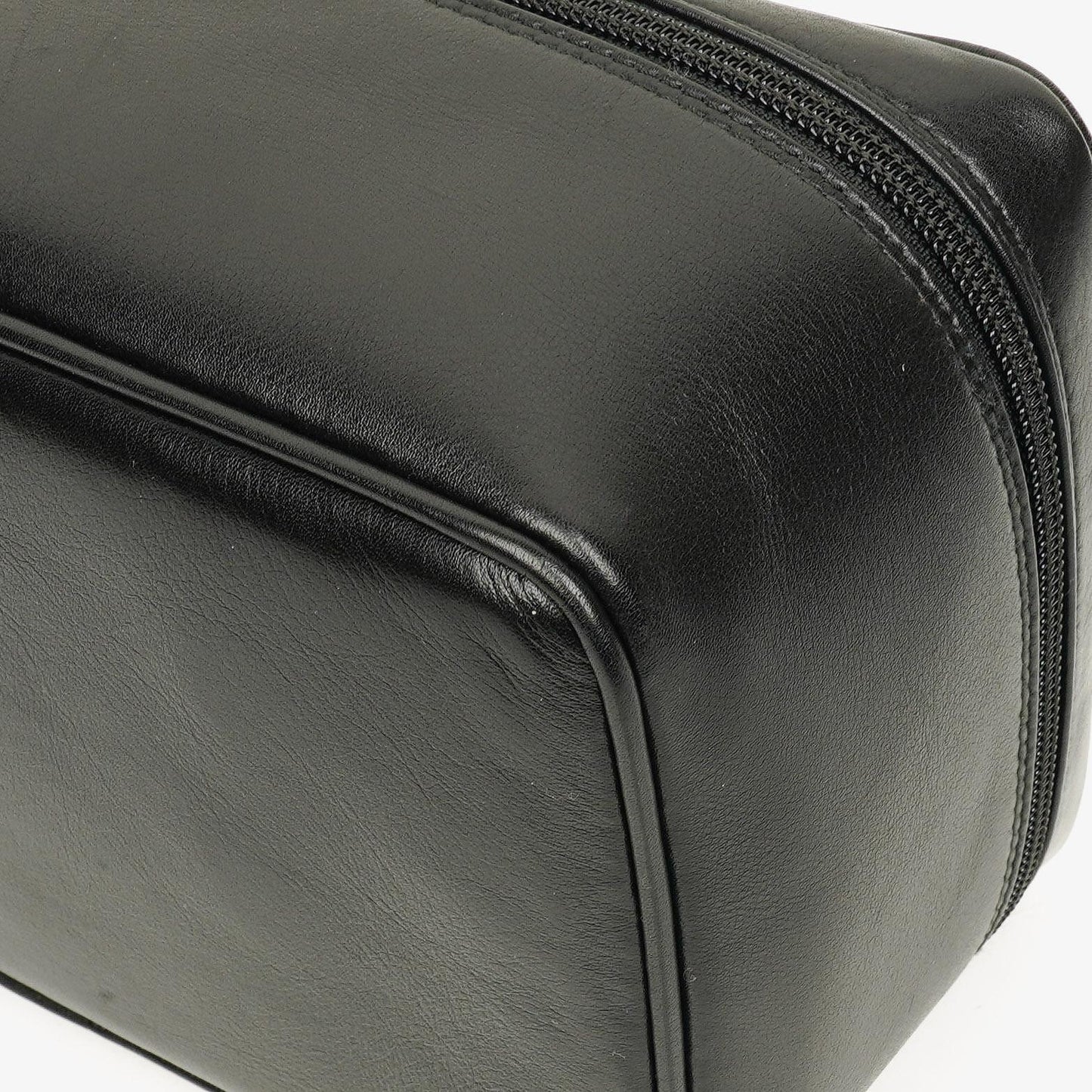 Gucci Horsebit Vanity Tasche aus schwarzem Leder