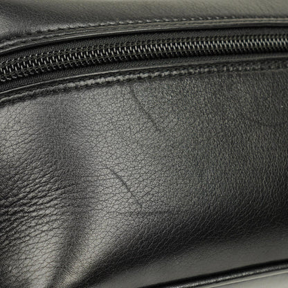 Gucci Horsebit Vanity Tasche aus schwarzem Leder