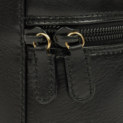 Gucci Horsebit Vanity Tasche aus schwarzem Leder