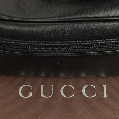 Gucci Horsebit Vanity Tasche aus schwarzem Leder