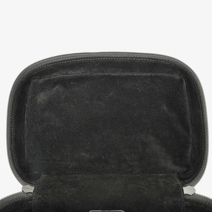 Gucci Horsebit Vanity Tasche aus schwarzem Leder