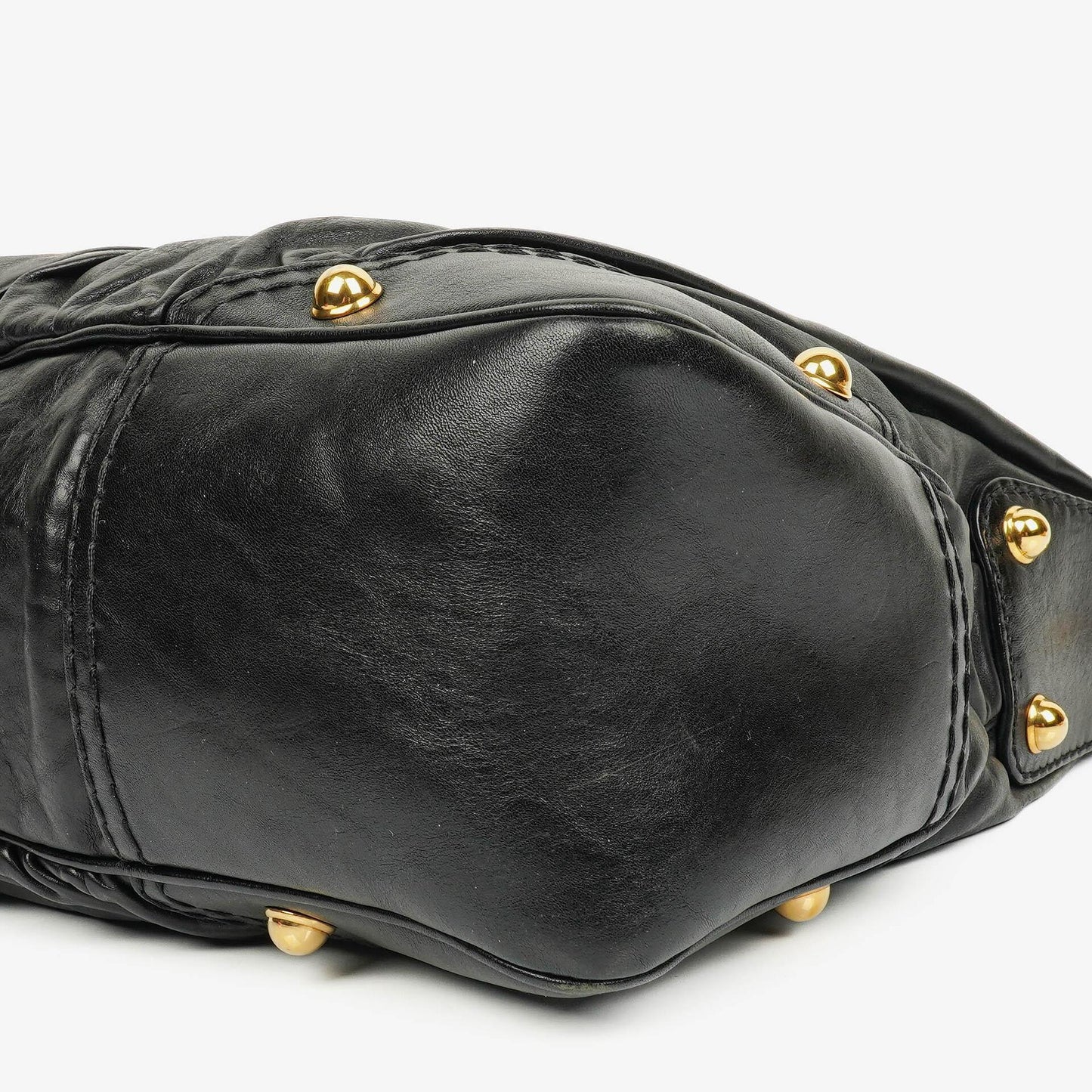 Gucci Jockey Hobo Bag Medium aus schwarzem Leder