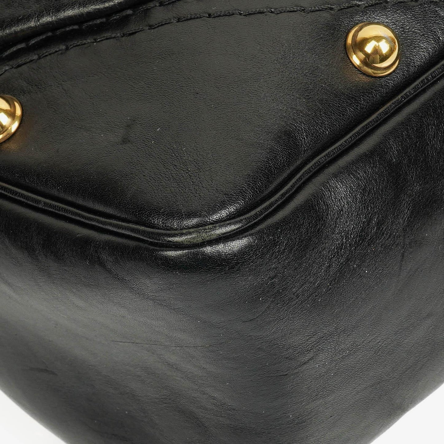 Gucci Jockey Hobo Bag Medium aus schwarzem Leder