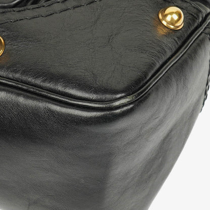 Gucci Jockey Hobo Bag Medium aus schwarzem Leder