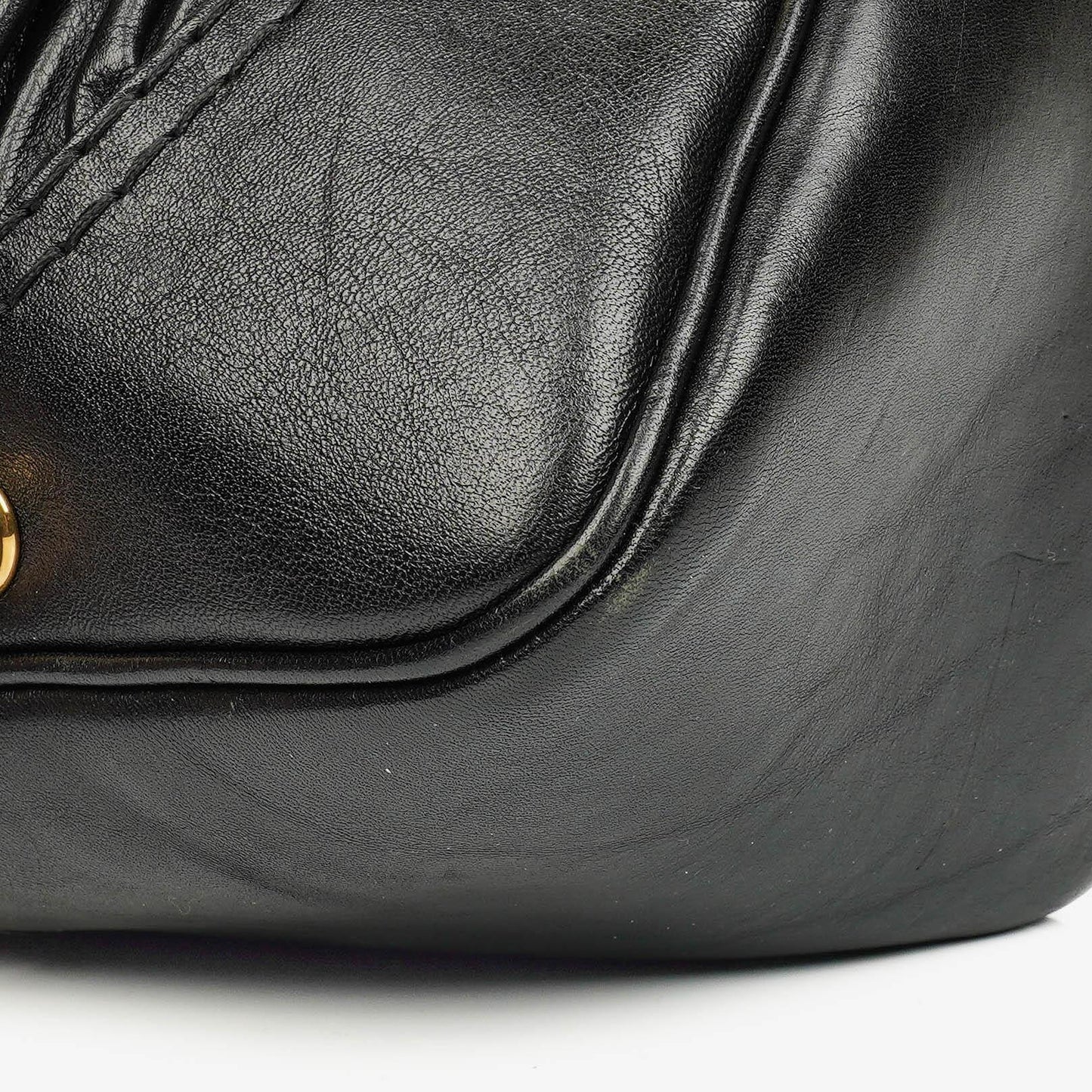 Gucci Jockey Hobo Bag Medium aus schwarzem Leder