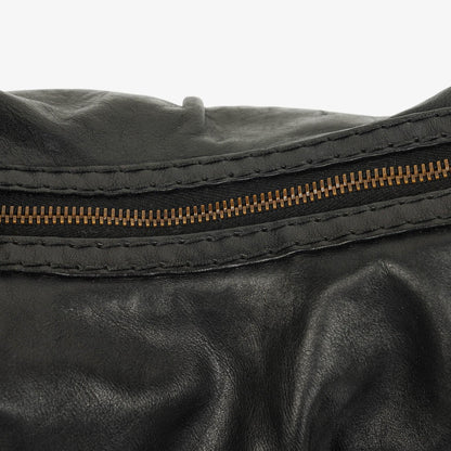 Gucci Jockey Hobo Bag Medium aus schwarzem Leder