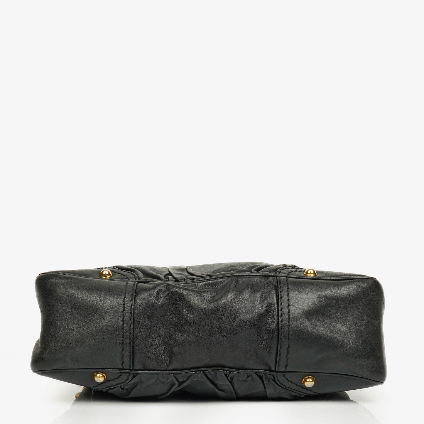 Gucci Medium Jockey Hobo-Tasche aus schwarzem Leder