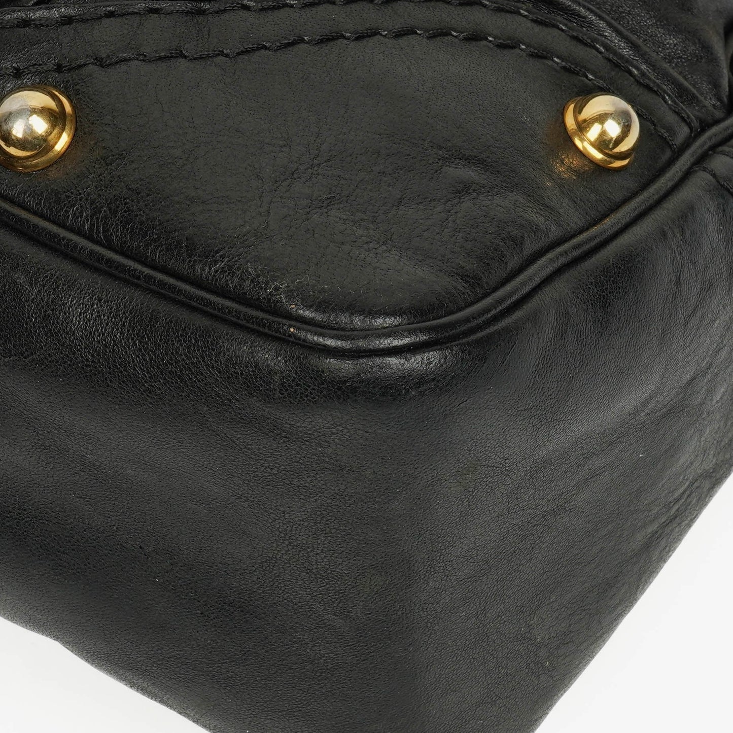 Gucci Medium Jockey Hobo-Tasche aus schwarzem Leder