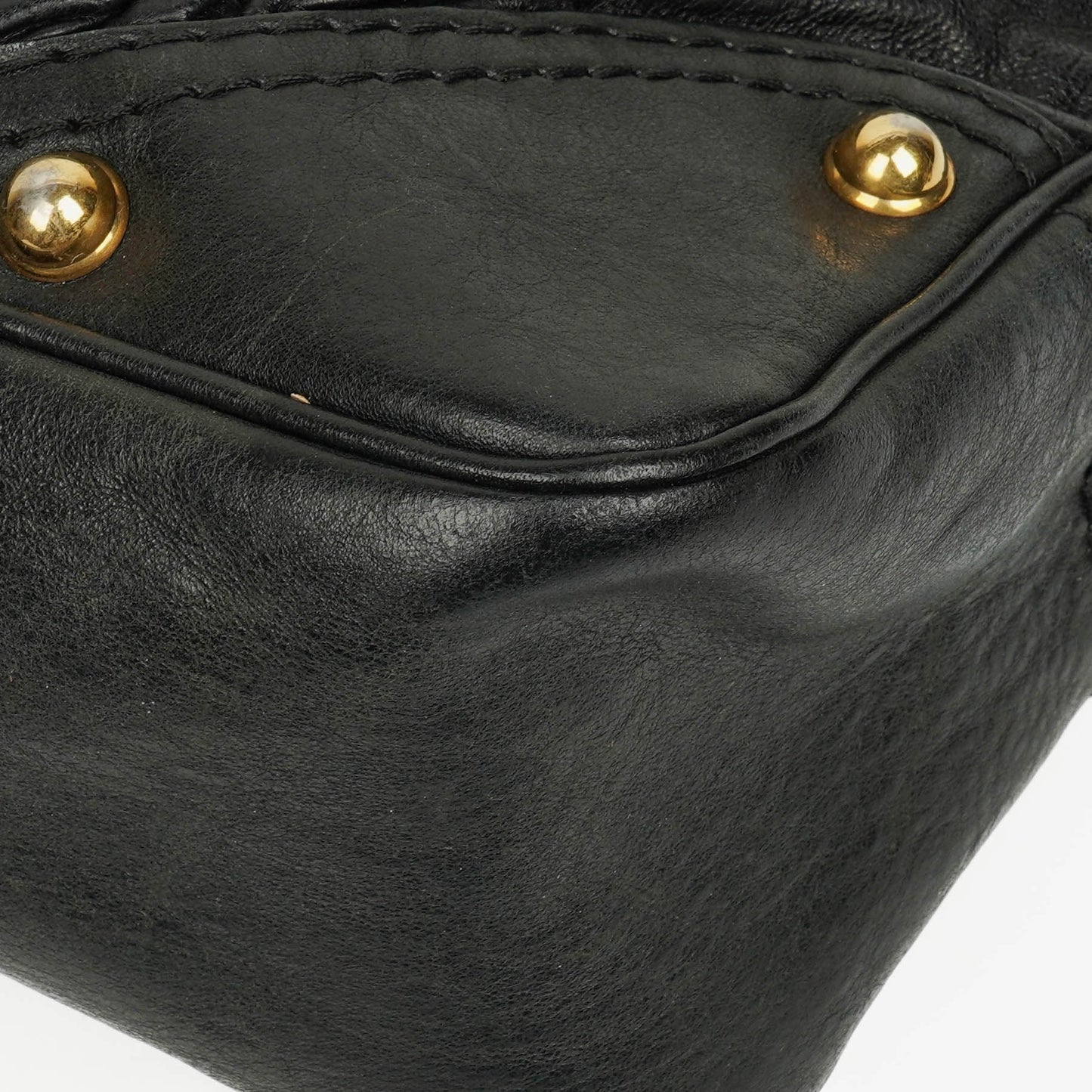 Gucci Medium Jockey Hobo-Tasche aus schwarzem Leder
