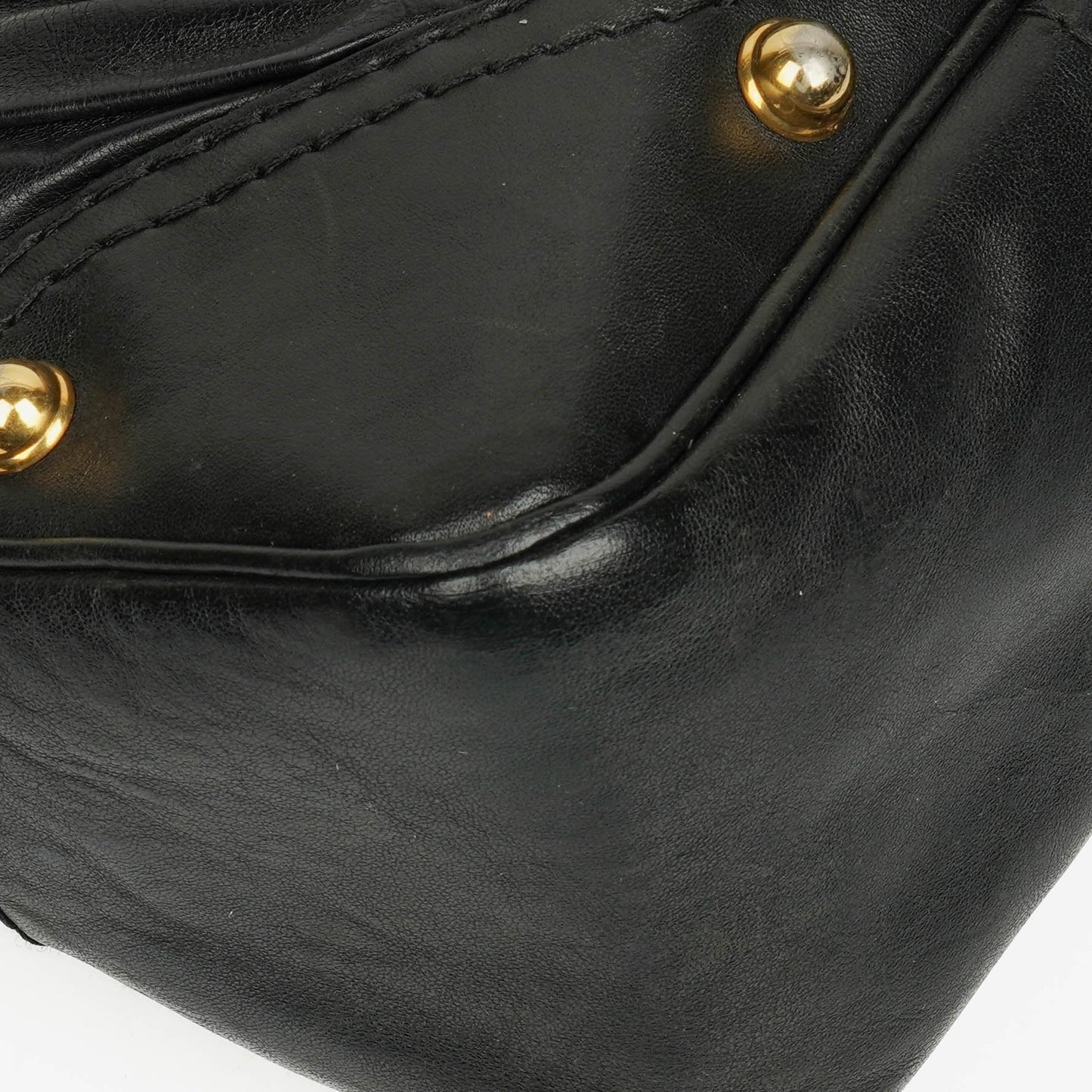 Gucci Medium Jockey Hobo-Tasche aus schwarzem Leder