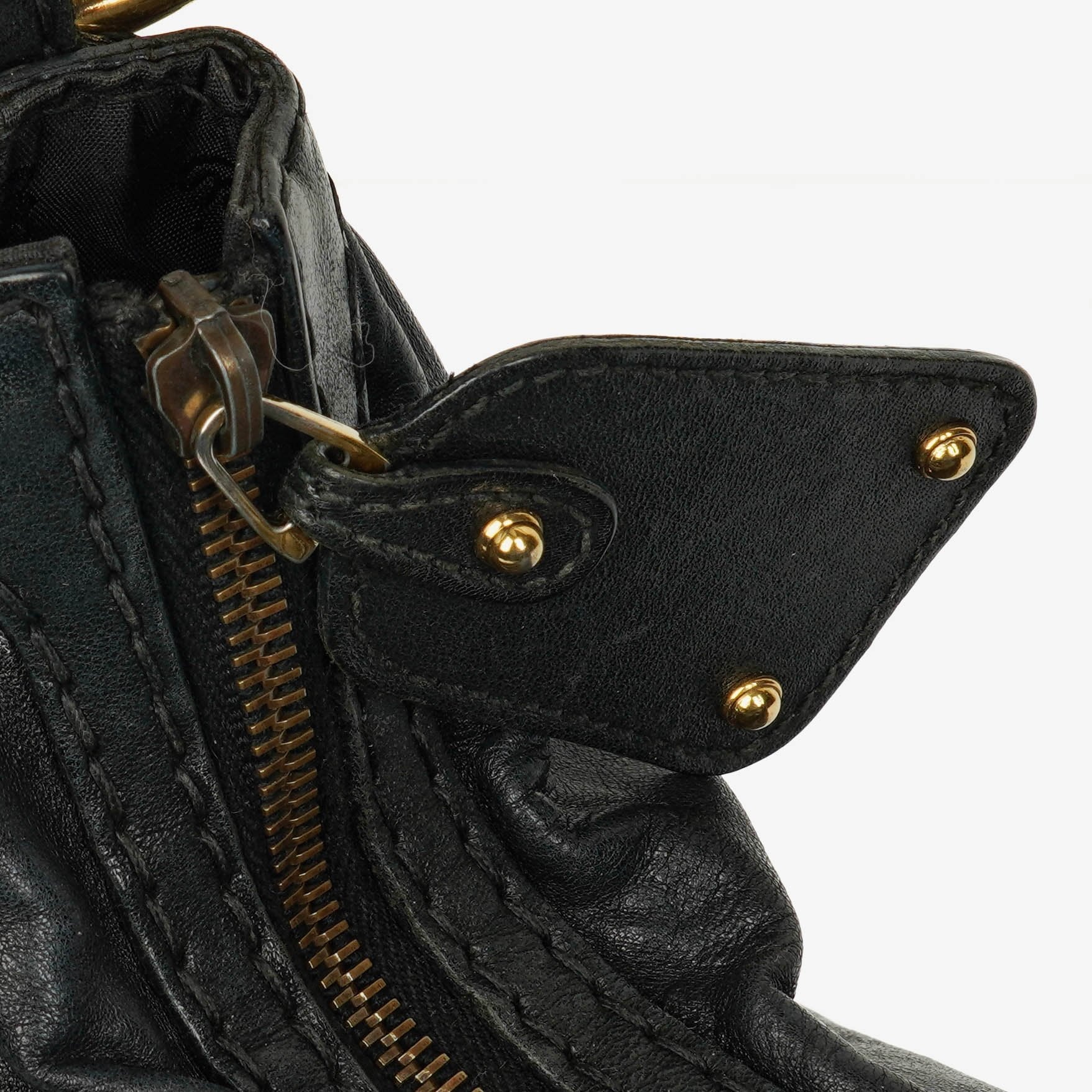 Gucci Medium Jockey Hobo-Tasche aus schwarzem Leder