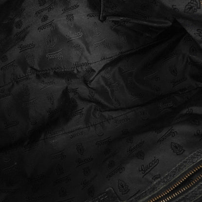 Gucci Medium Jockey Hobo-Tasche aus schwarzem Leder