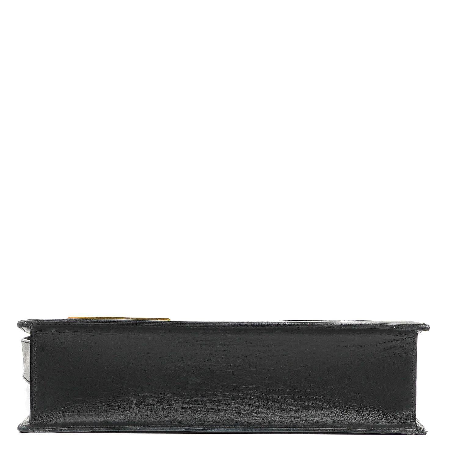 Gucci Schultertasche aus schwarzem Leder