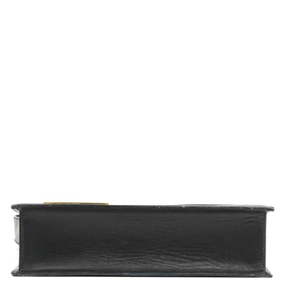 Gucci Schultertasche aus schwarzem Leder