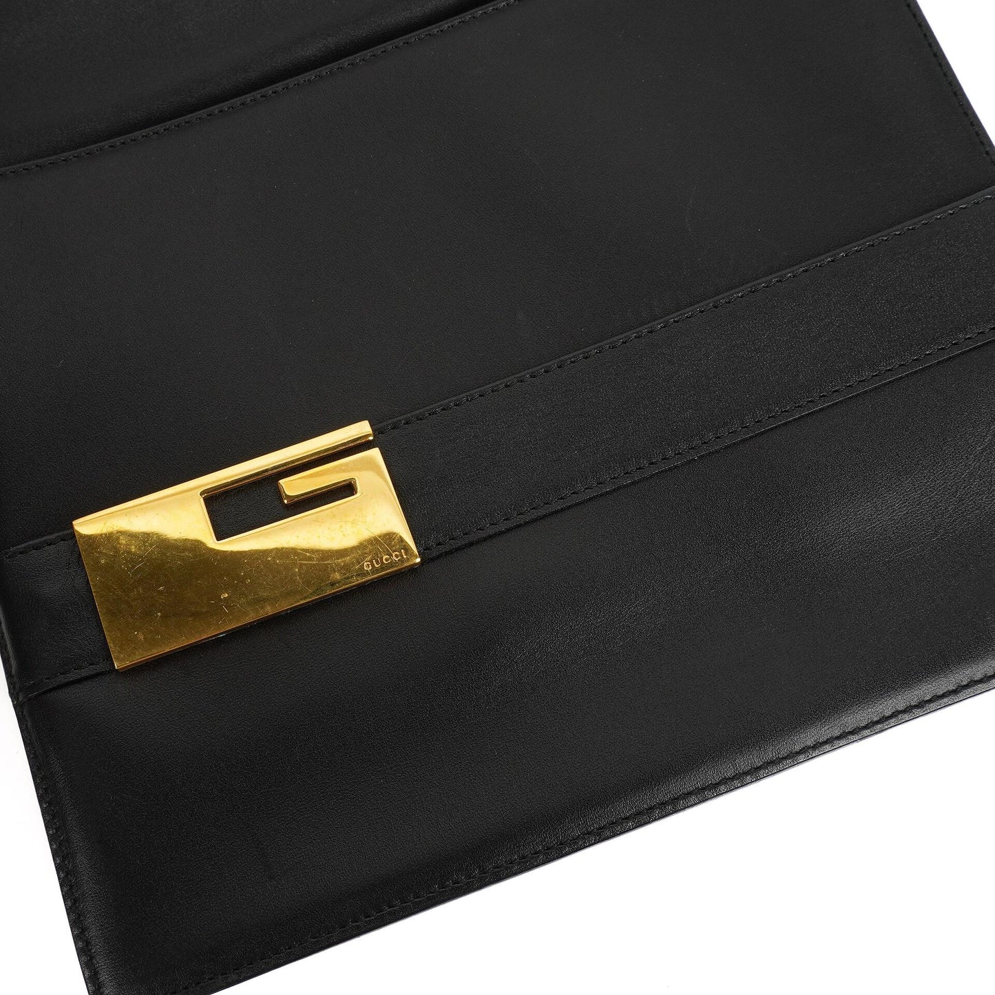 Gucci Schultertasche aus schwarzem Leder