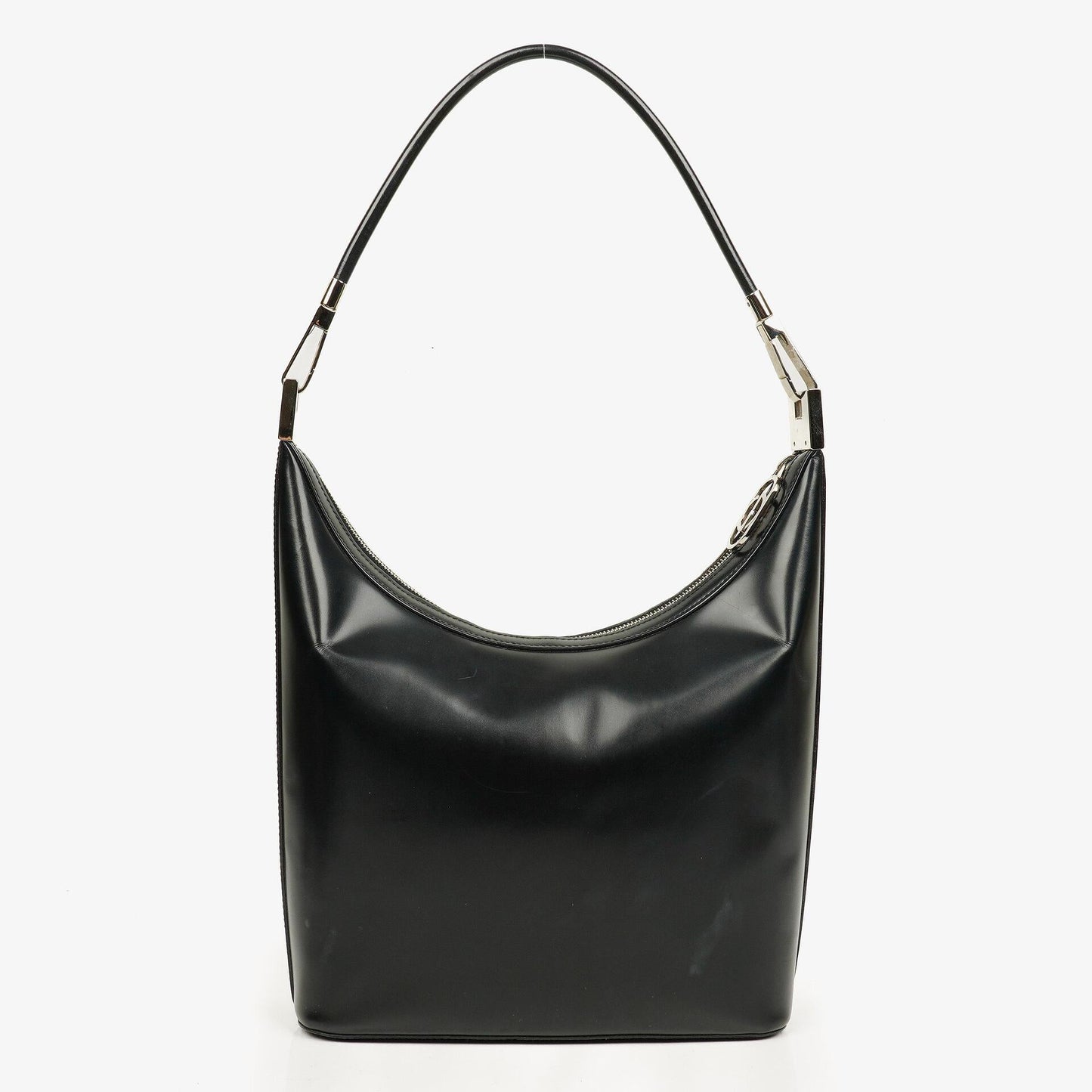 Gucci Schultertasche aus schwarzem Leder