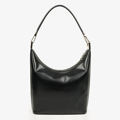 Gucci Schultertasche aus schwarzem Leder