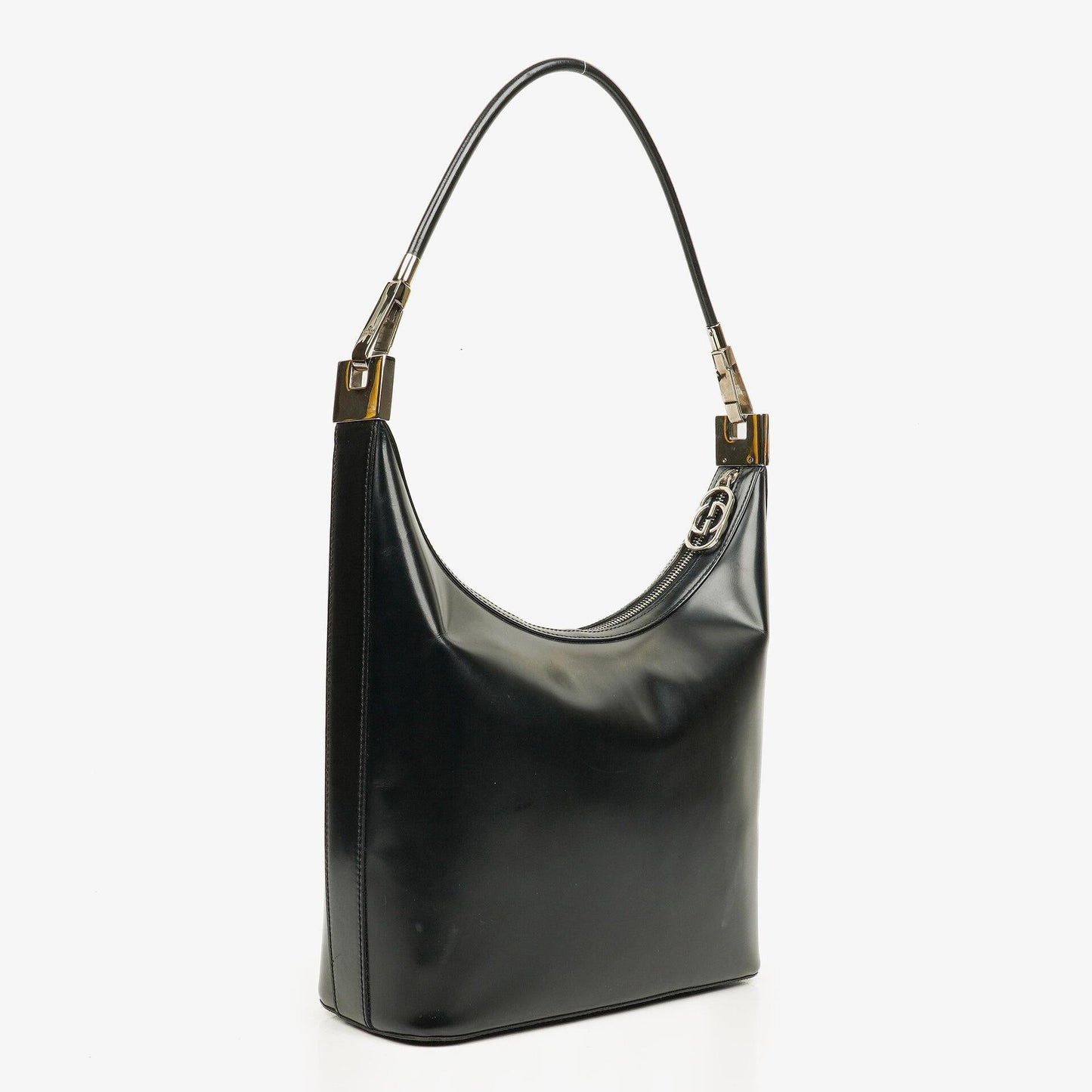 Gucci Schultertasche aus schwarzem Leder