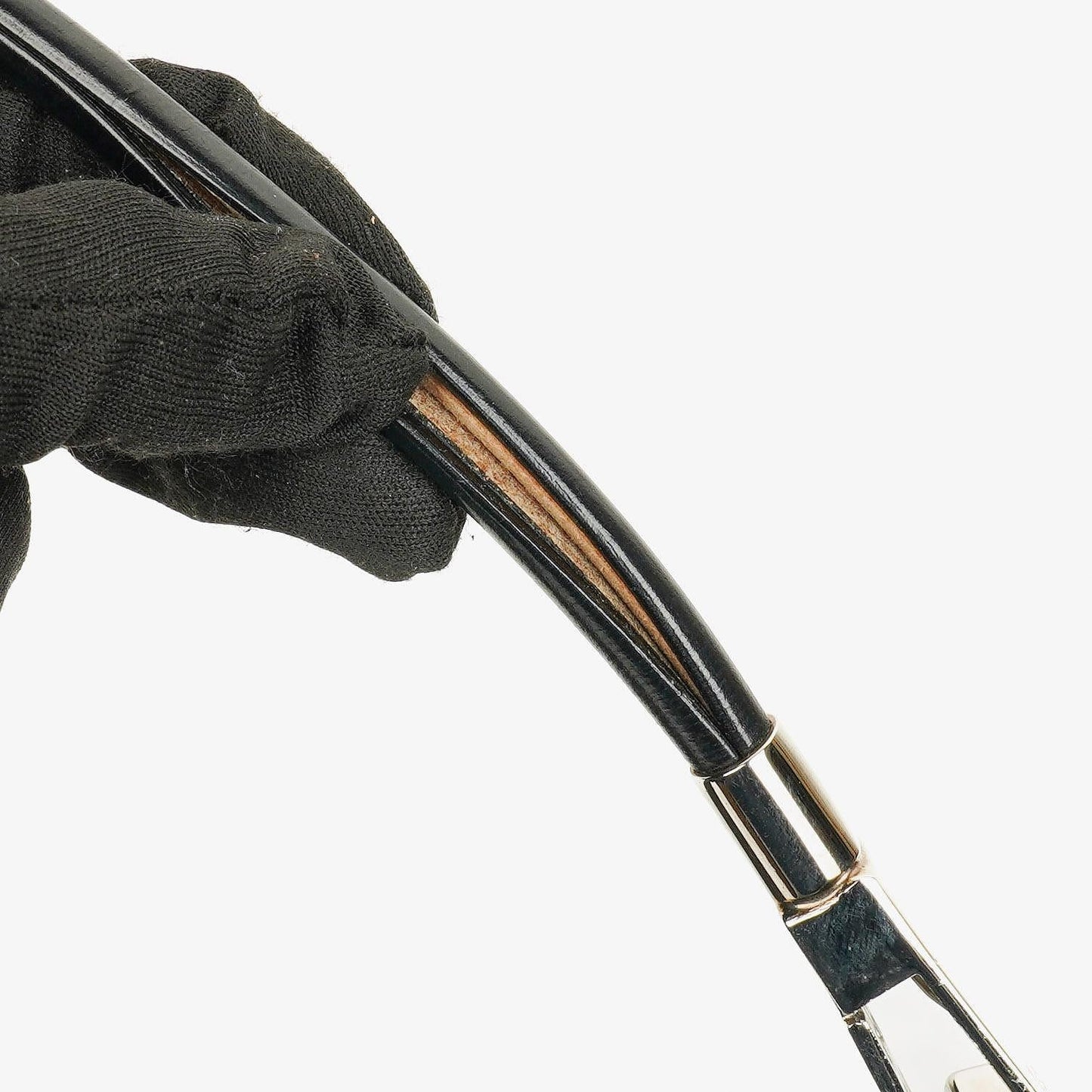 Gucci Schultertasche aus schwarzem Leder