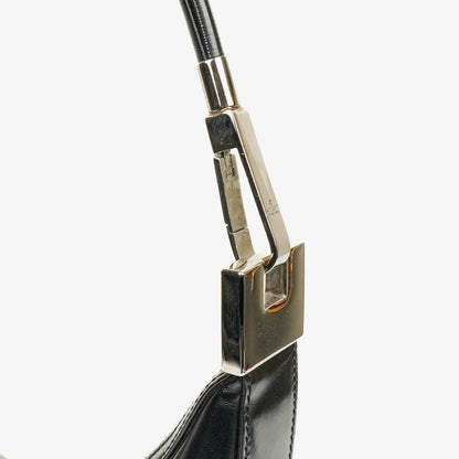 Gucci Schultertasche aus schwarzem Leder