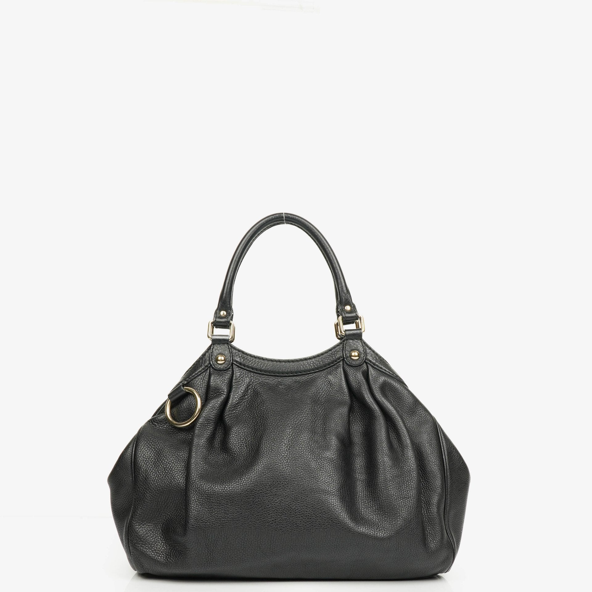 Gucci Sukey Schulter-Hobo-Bag aus schwarzem Leder