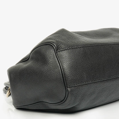 Gucci Sukey Schulter-Hobo-Bag aus schwarzem Leder