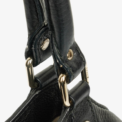 Gucci Sukey Schulter-Hobo-Bag aus schwarzem Leder