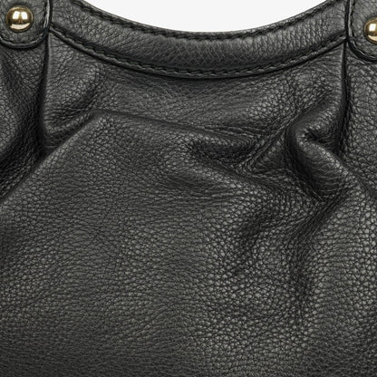 Gucci Sukey Schulter-Hobo-Bag aus schwarzem Leder
