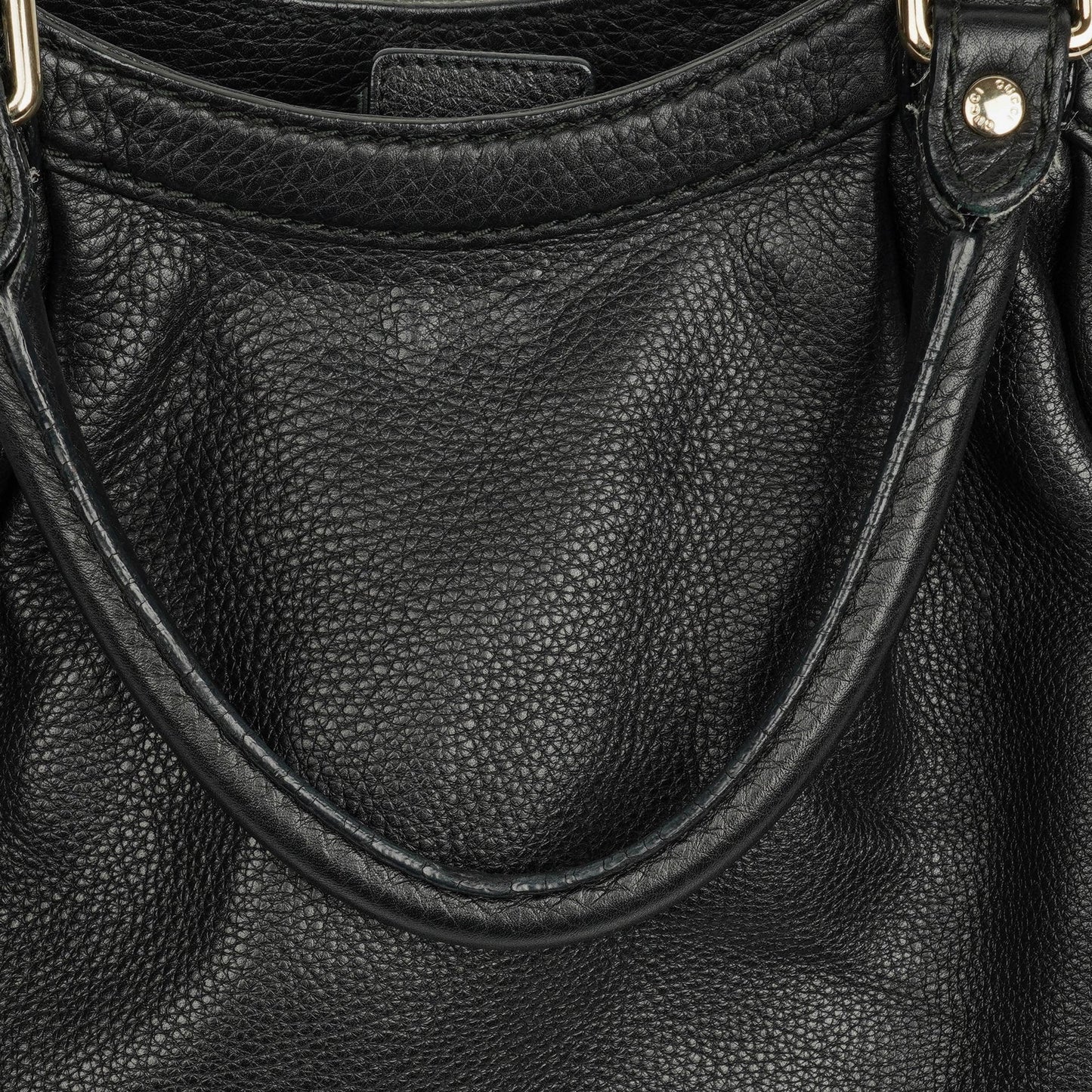 Gucci Sukey Schulter-Hobo-Bag aus schwarzem Leder