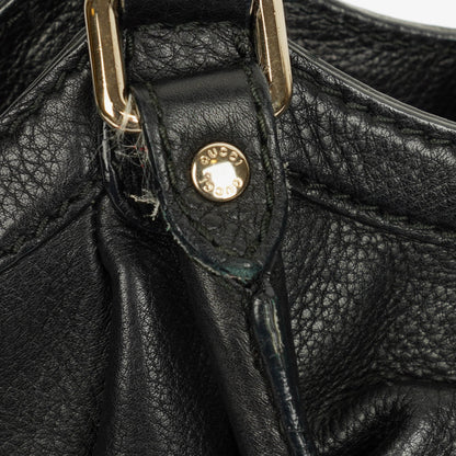 Gucci Sukey Schulter-Hobo-Bag aus schwarzem Leder