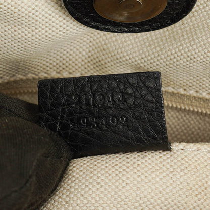 Gucci Sukey Schulter-Hobo-Bag aus schwarzem Leder