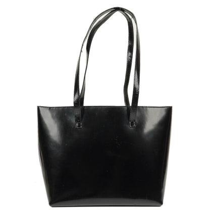 Gucci Tote Tasche aus schwarzem Leder
