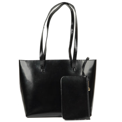 Gucci Tote Tasche aus schwarzem Leder
